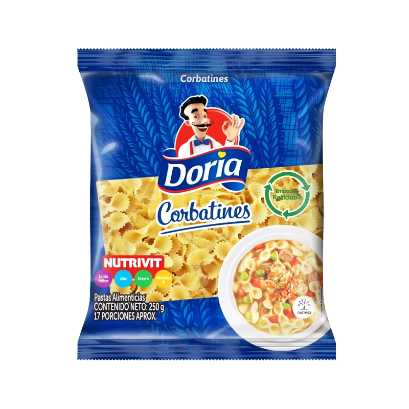 PASTA DORIA CORBATIN CLASICA X 250G